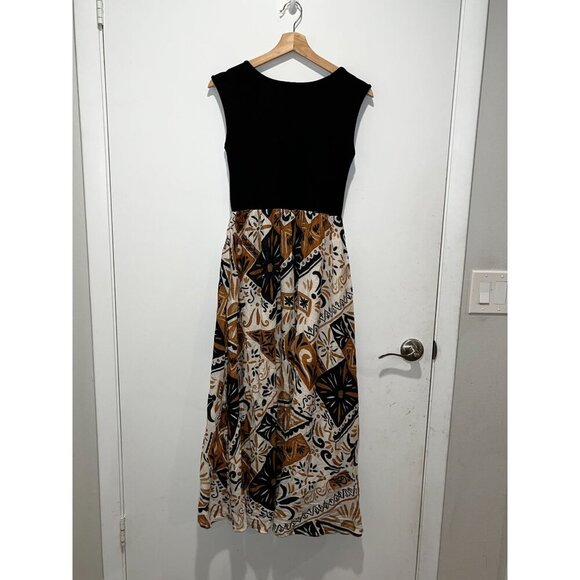 Anthropologie Print Twofer Boho Sleveless Women's Midi Dress Size XS - Picture 6 of 8